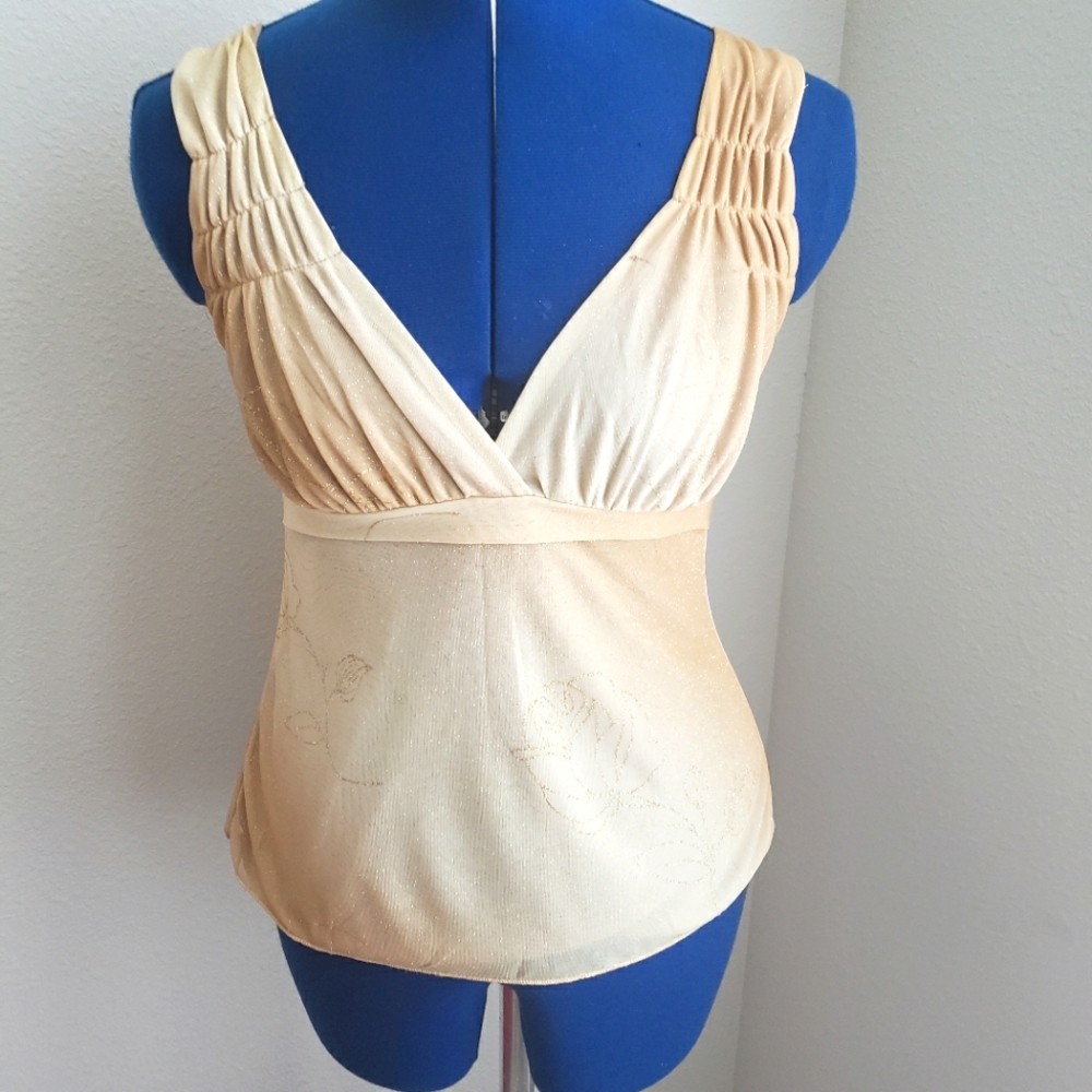 Ombre tank top with tie